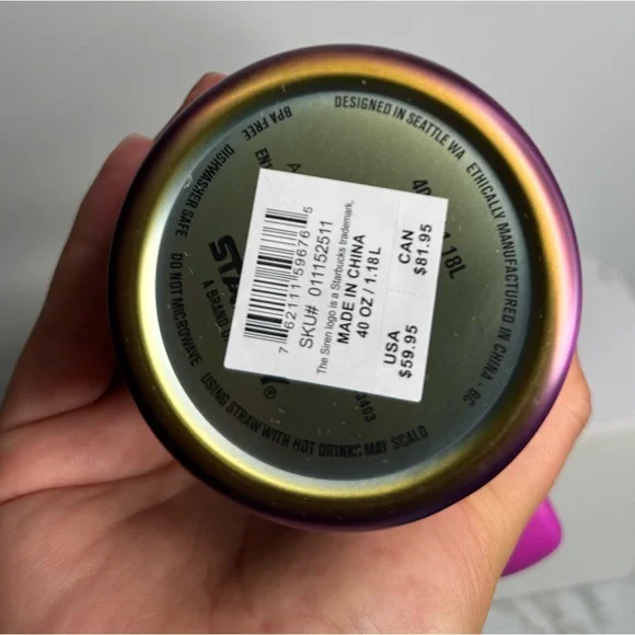 STARBUCK X STANLEY Limited edition Summer 2024 - 40 oz Tumbler Purple Go… - Picture 8 of 12
